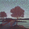 Gezicht op IJsselstein v a Nedereindse plas 2016 o o l 50 x 50 cm 2016