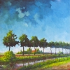 Landschap bij Vlagtwedde (Gr) 06 o o l 70x70cm 2006