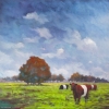 Landschap bij Vlagtwedde (Gr) 08 o o l 70x70cm 2006