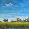 Schuur bij bij Vlagtwedde (Gr) 03 o o l 70x70cm 2006