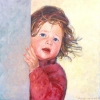 Portret van luna o o l 30x30cm 2005