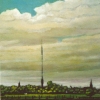 Gezicht op IJsselstein vanaf jachthaven Marnemoende o o p 20x20cm 2010