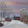 IJsselstein voormalig industrieterrein gez. vanaf Oranje brug o o p 20x20cm 2010