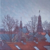 Gezicht op IJsselstein vanaf de molen  o.o.l. 50x50 cm 2017