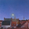 IJsselstein Vallende avond o o p 20x20cm 2010