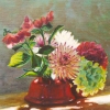 Stilleven met bloemen o o l 25x30cm 2007